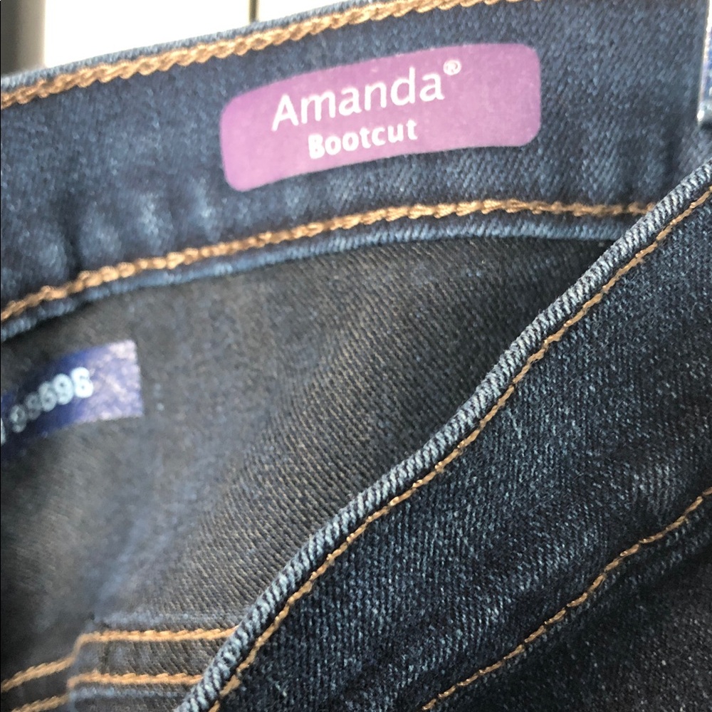 Gloria Vanderbilt Dark Blue Amanda Boot Cut Jeans, Size 16W - Picture 4 of 10